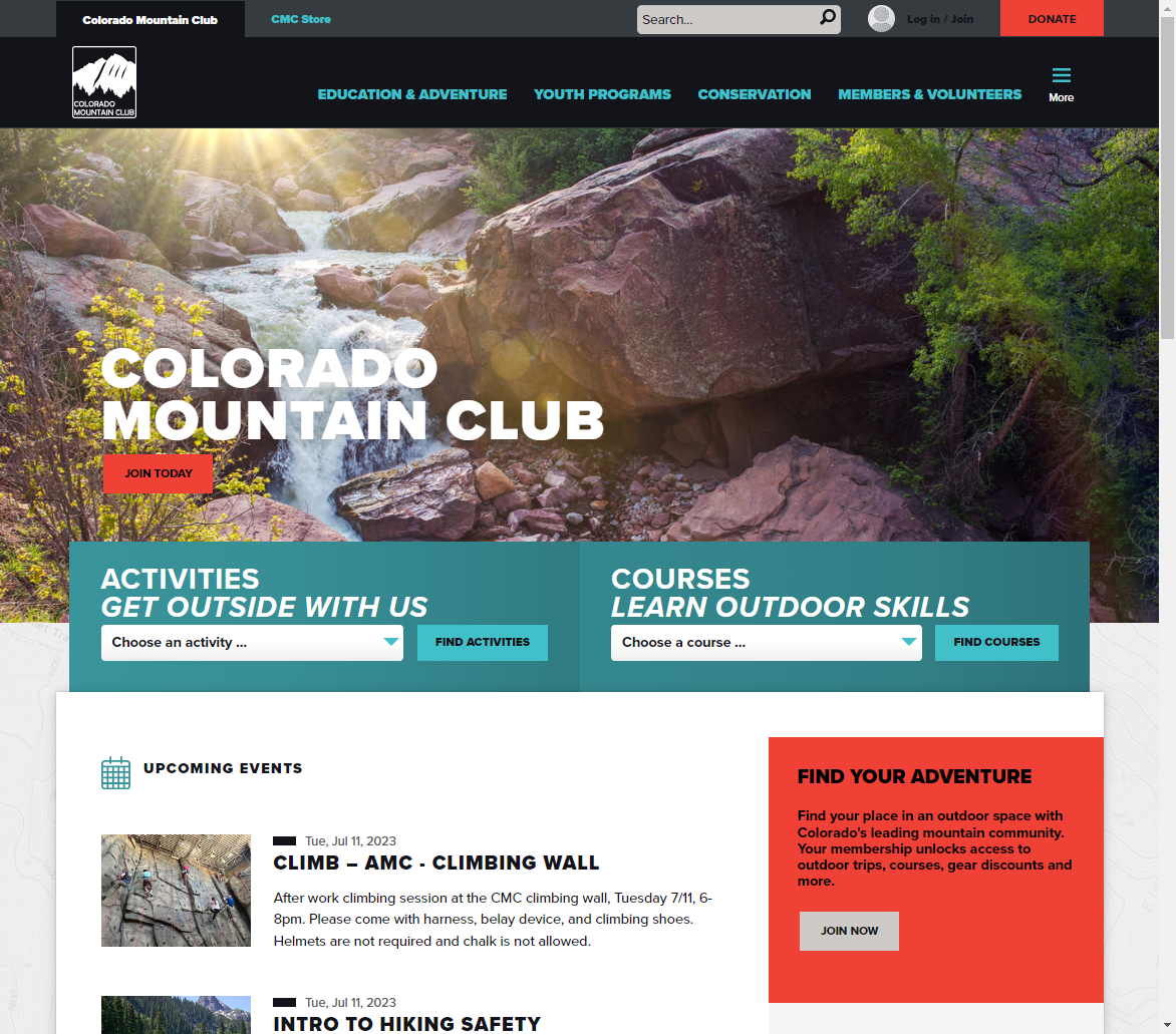 Click on Log in / Join