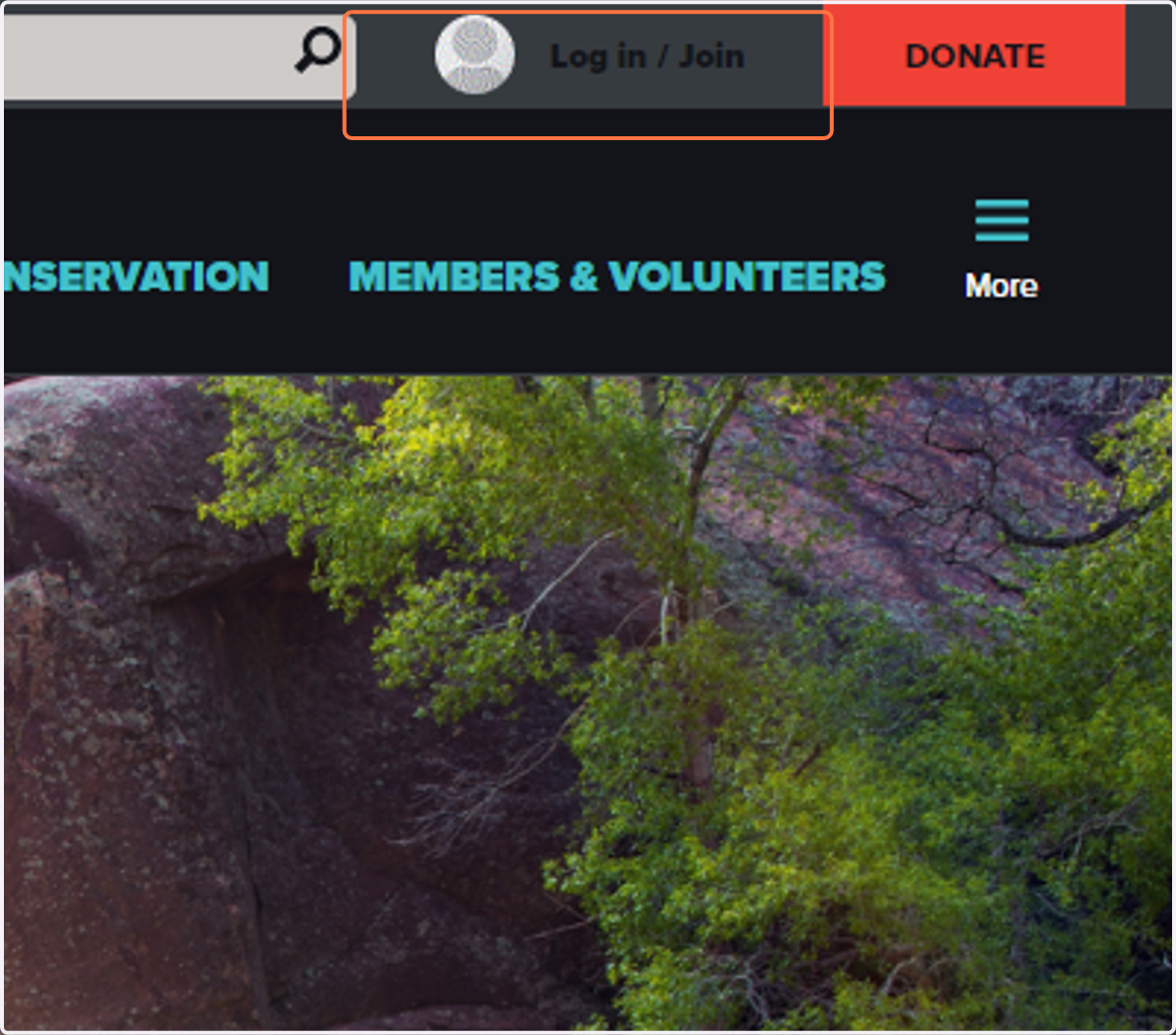 Click on Log in / Join