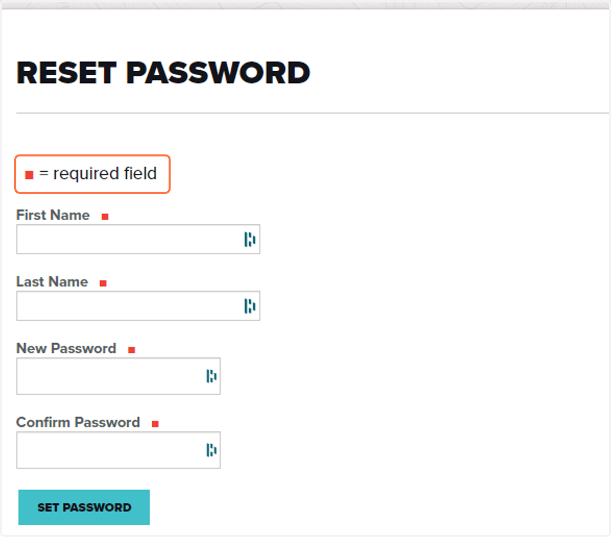 Fill out your information