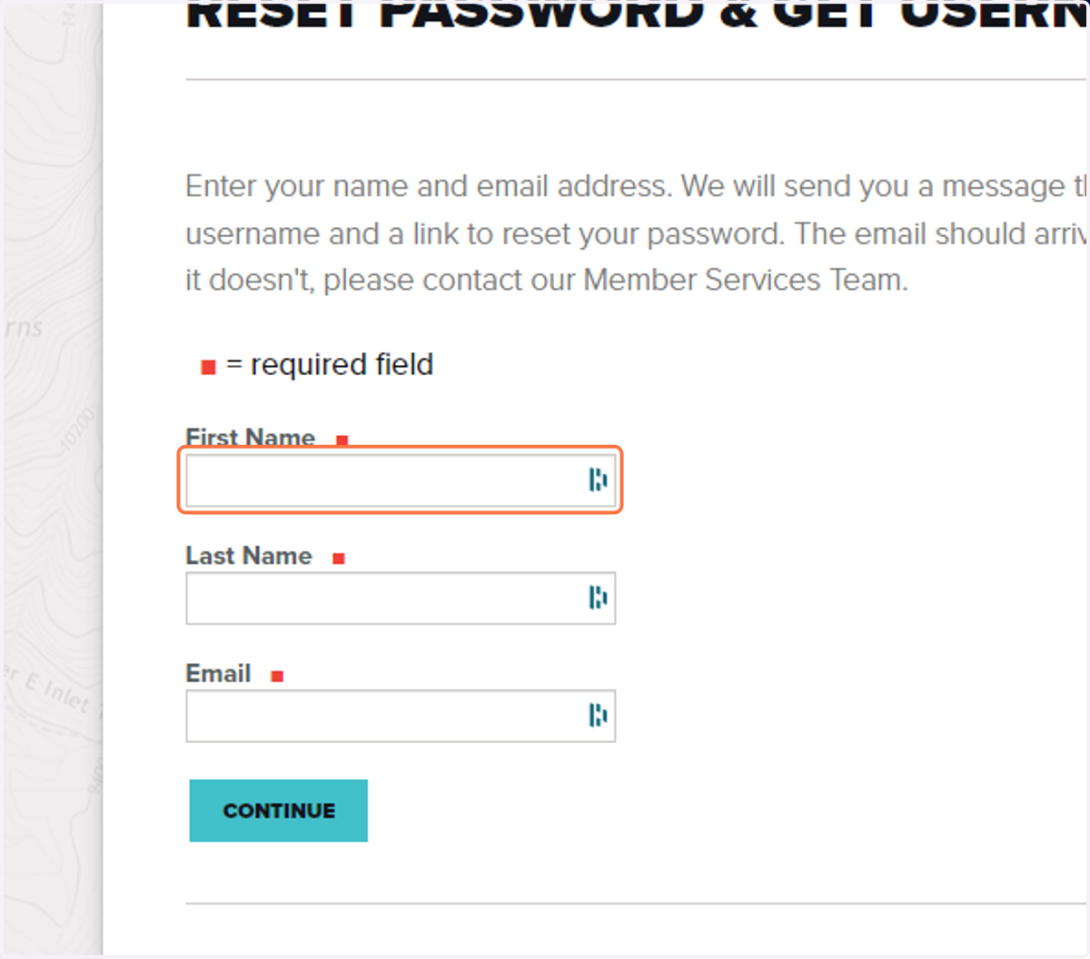Click on First Name