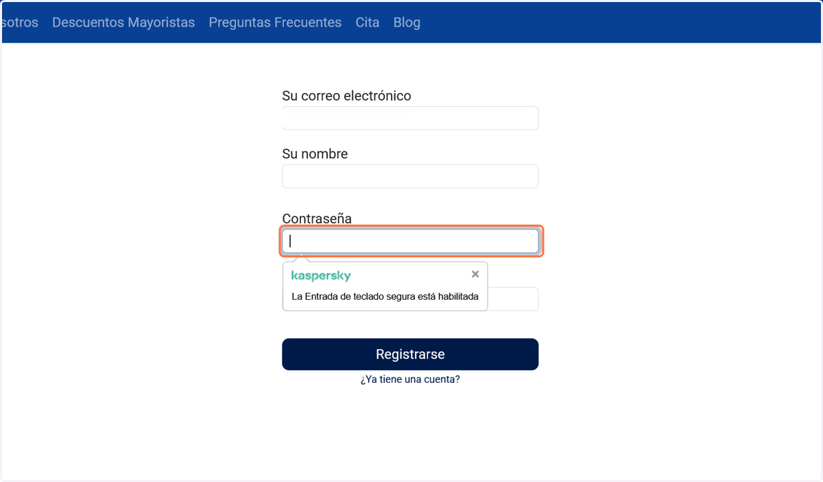 Escribe tu contraseña