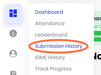 Klik 'Submission History'.