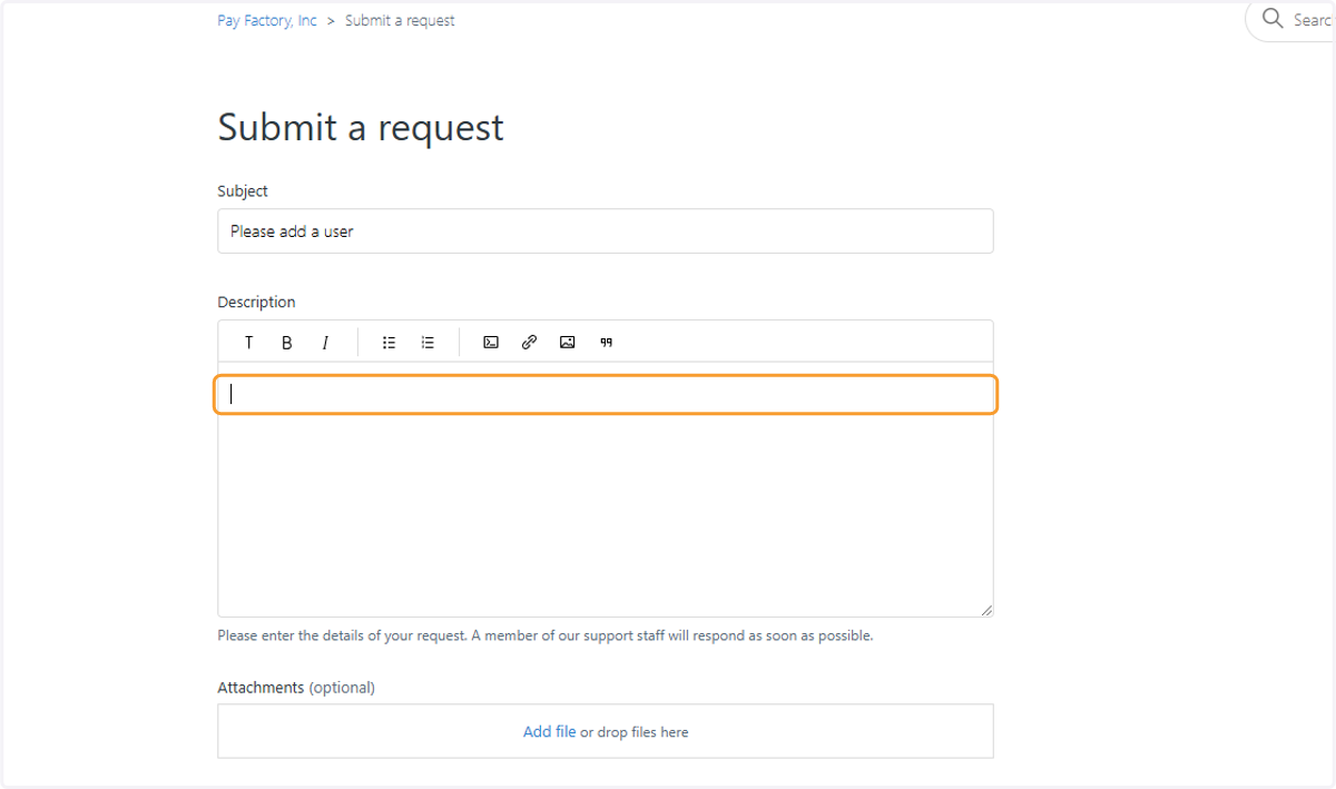 Add additional details and attach any needed documents