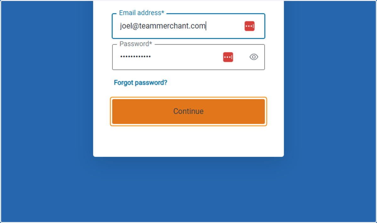 Click on Continue