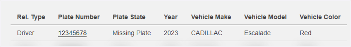 Verify that the vehicle is now listed on your account