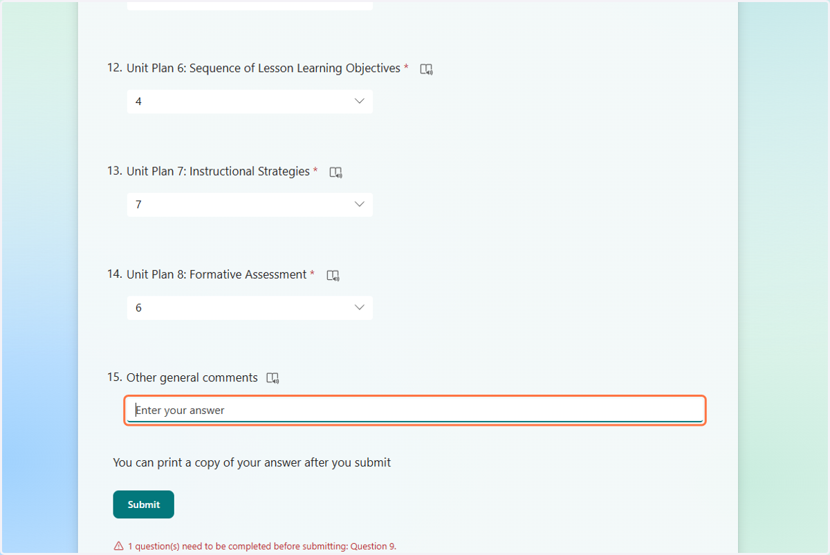 Add comments here (optional)