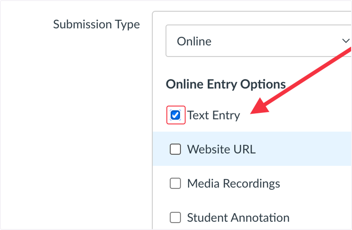 Check Text Entry