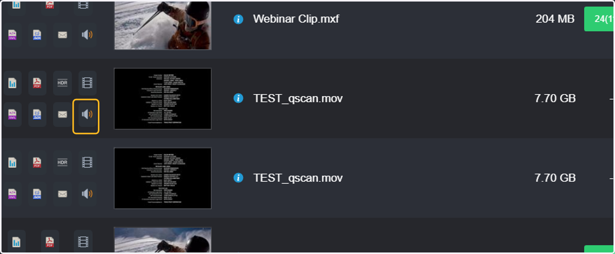 Shortcut to Audio timeline view.