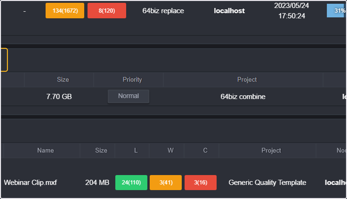 If you cannot analyze more simultaneous files due to your license option, the rest of the files will show in "Next in Queue".