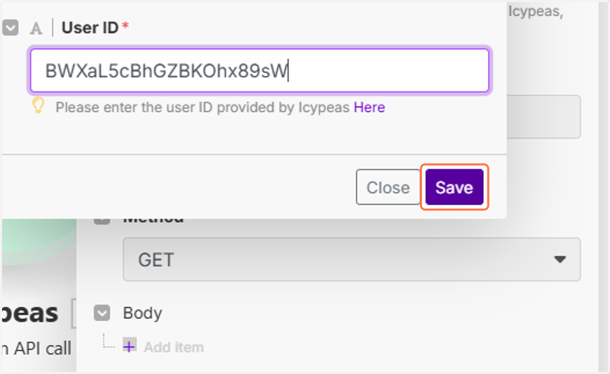 Click on Save.