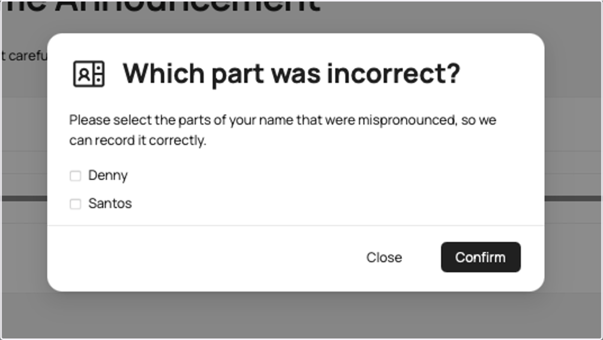 Will ask you to specify