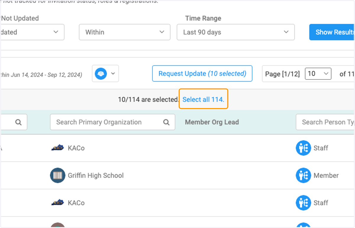 And make sure you select all to be exported