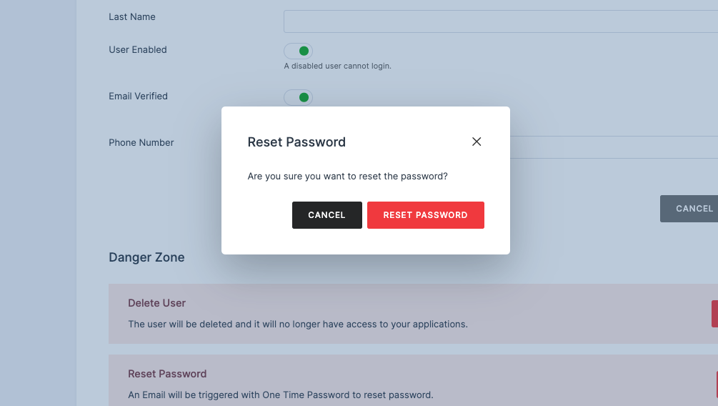 Reset Password