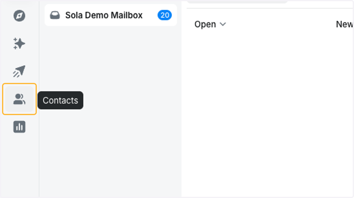 Click on Contacts
