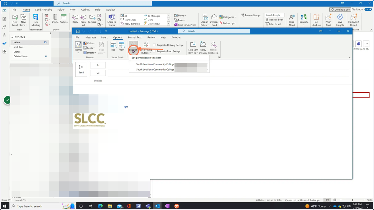Click Encrypt