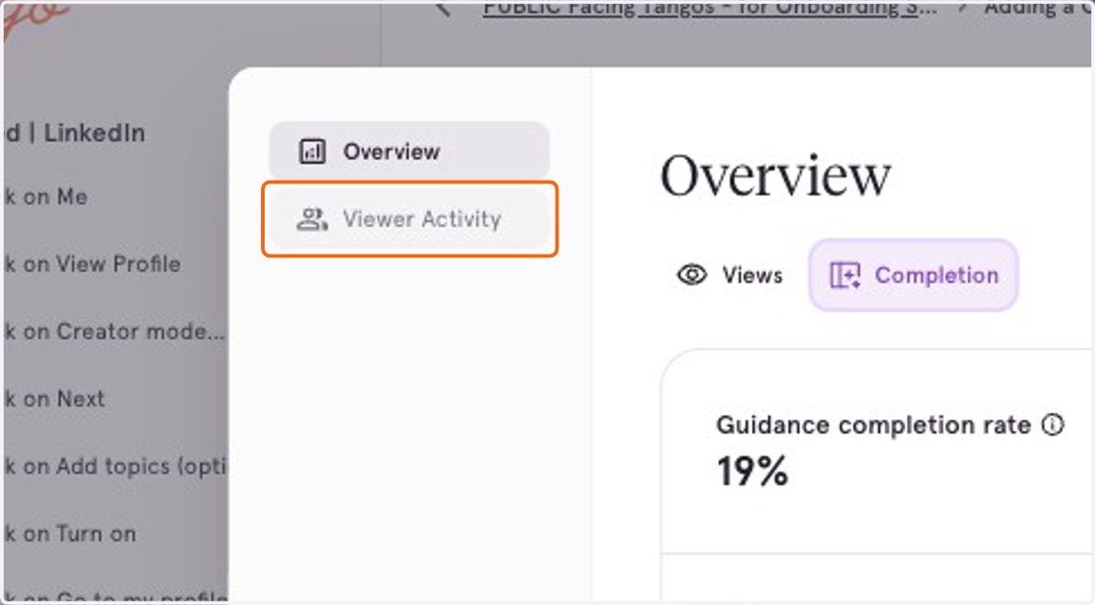 Click on Viewer Activity for more granular user data.