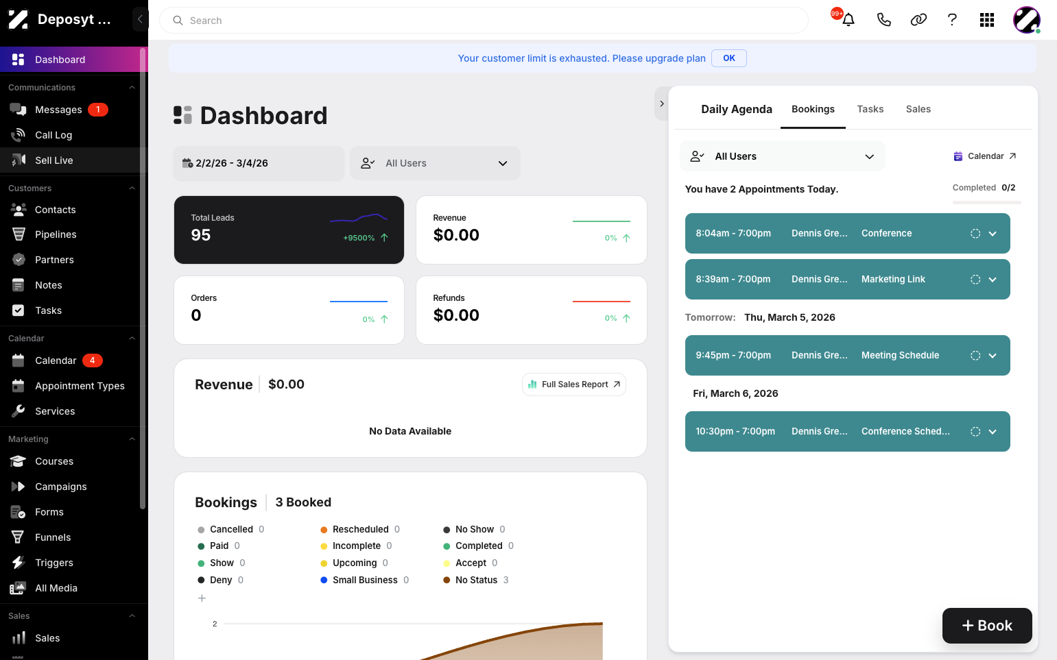 Step 1: On your Dashboard, navigate to the Sell Live tab under the Communications section.
