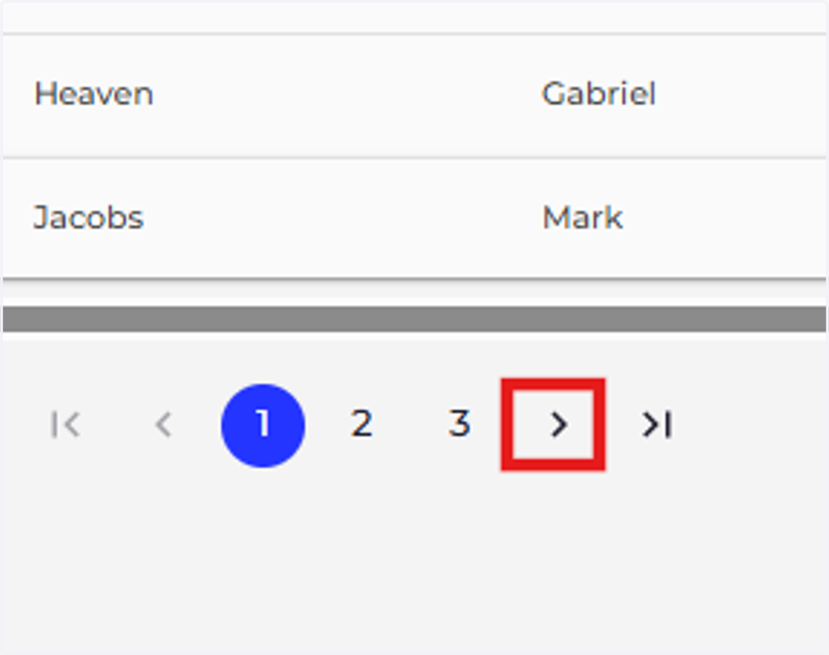 Click on Toggle "< >" Go to next or previous page