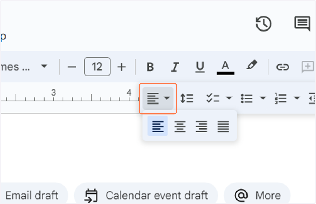 Click on Align