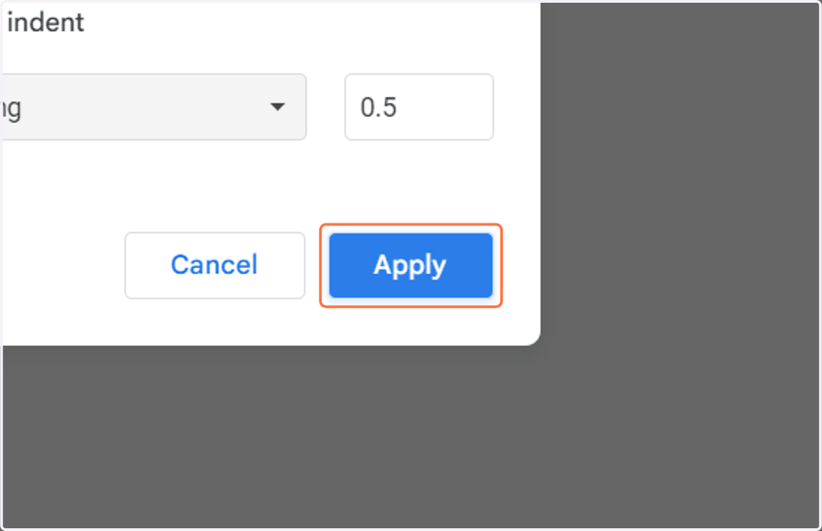Click on Apply and it will take you back to your page.
