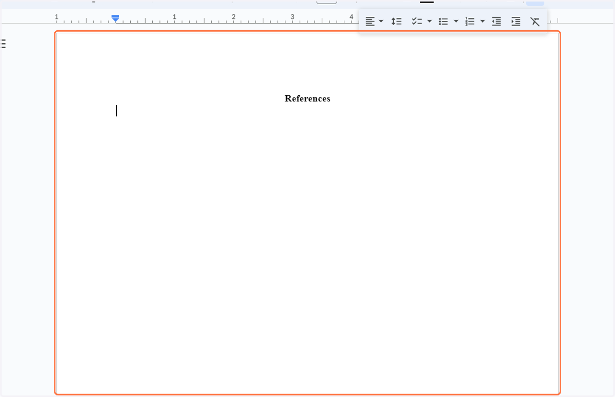 Click back on the page and copy in your citations.