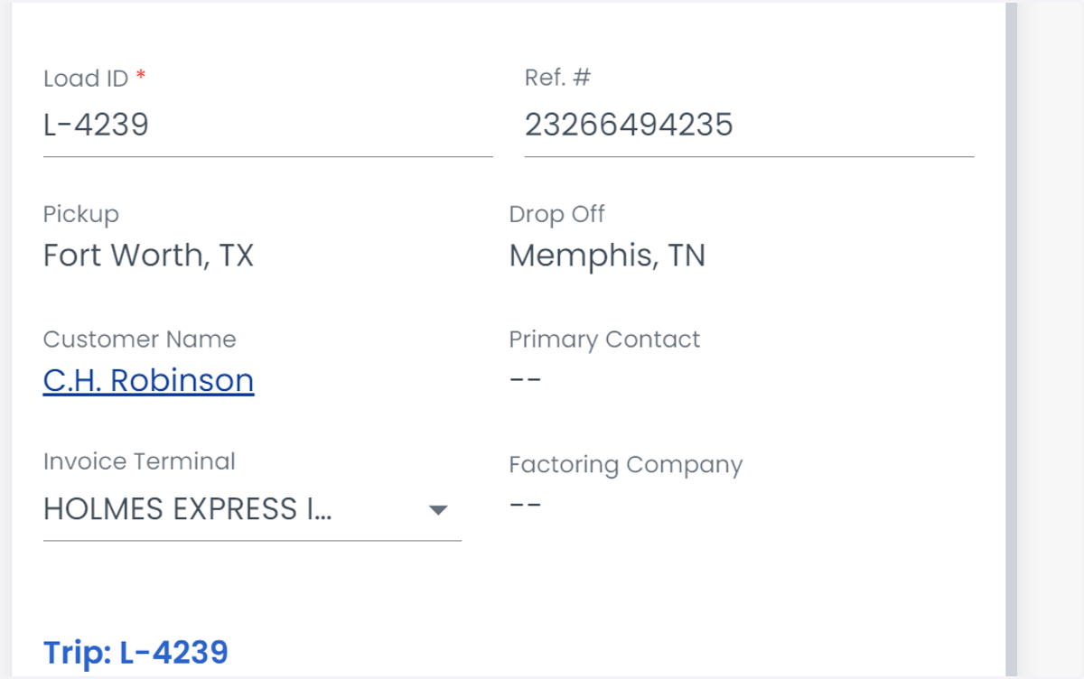 Click on Primary Contact