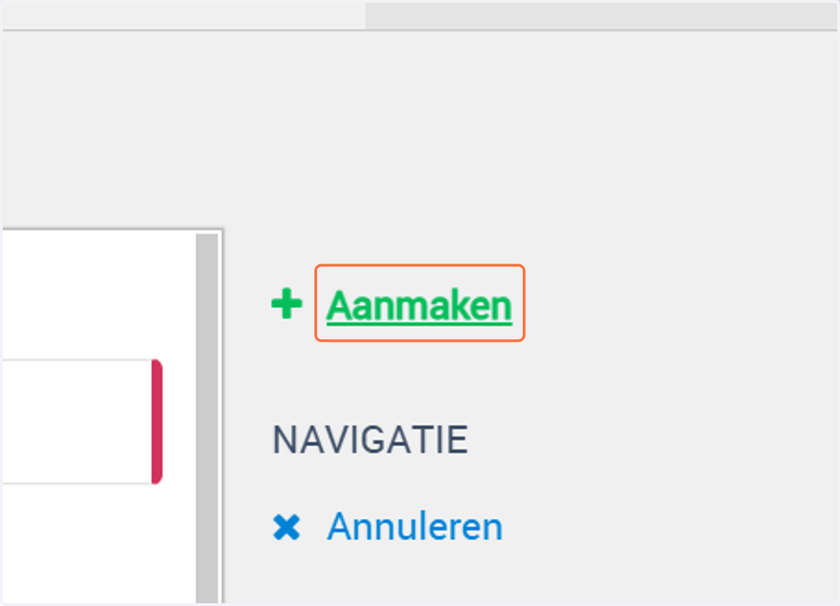 Als je klaar bent met het maken van je bericht wat verstuurt moet worden klik je aan de rechterkant op Aanmaken