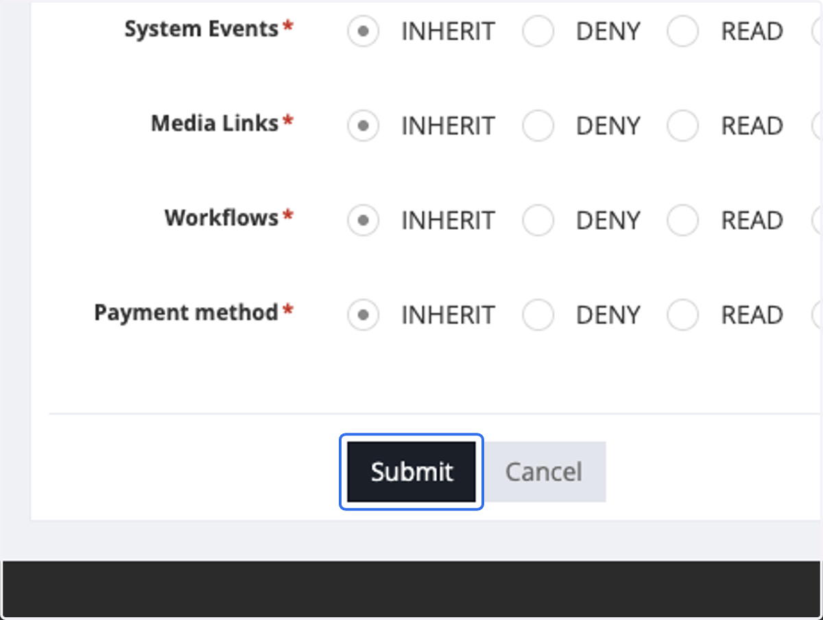 Click on Submit