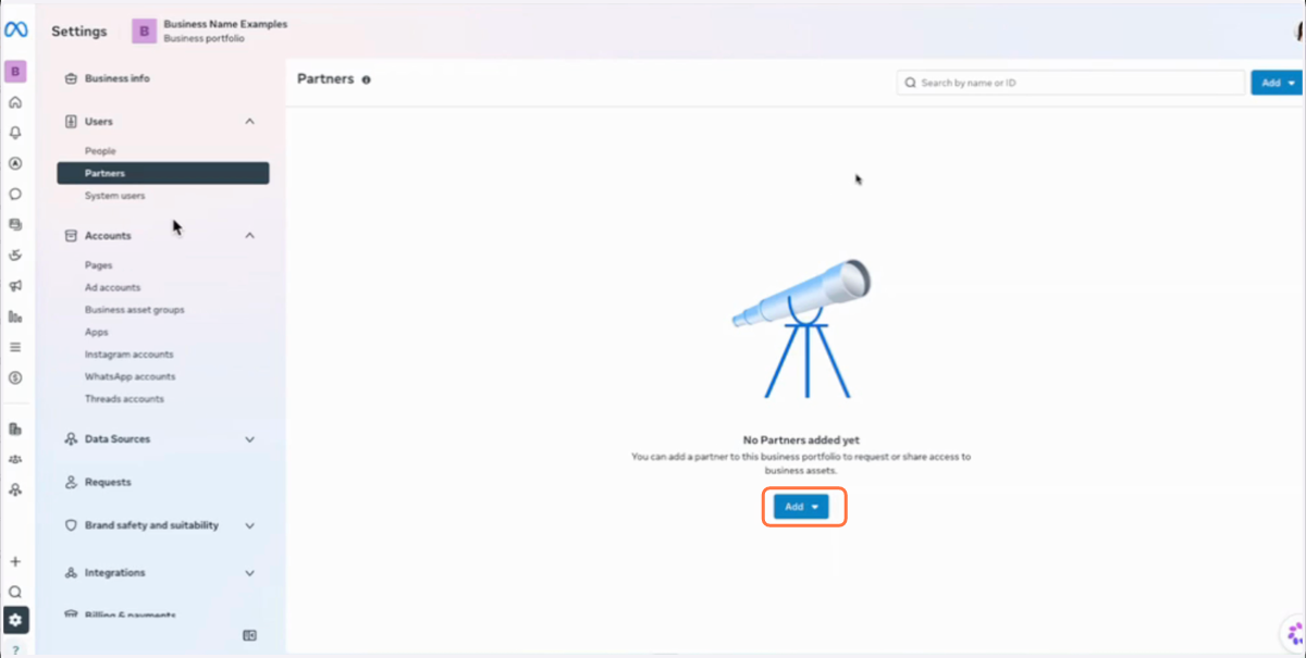 Click on Add