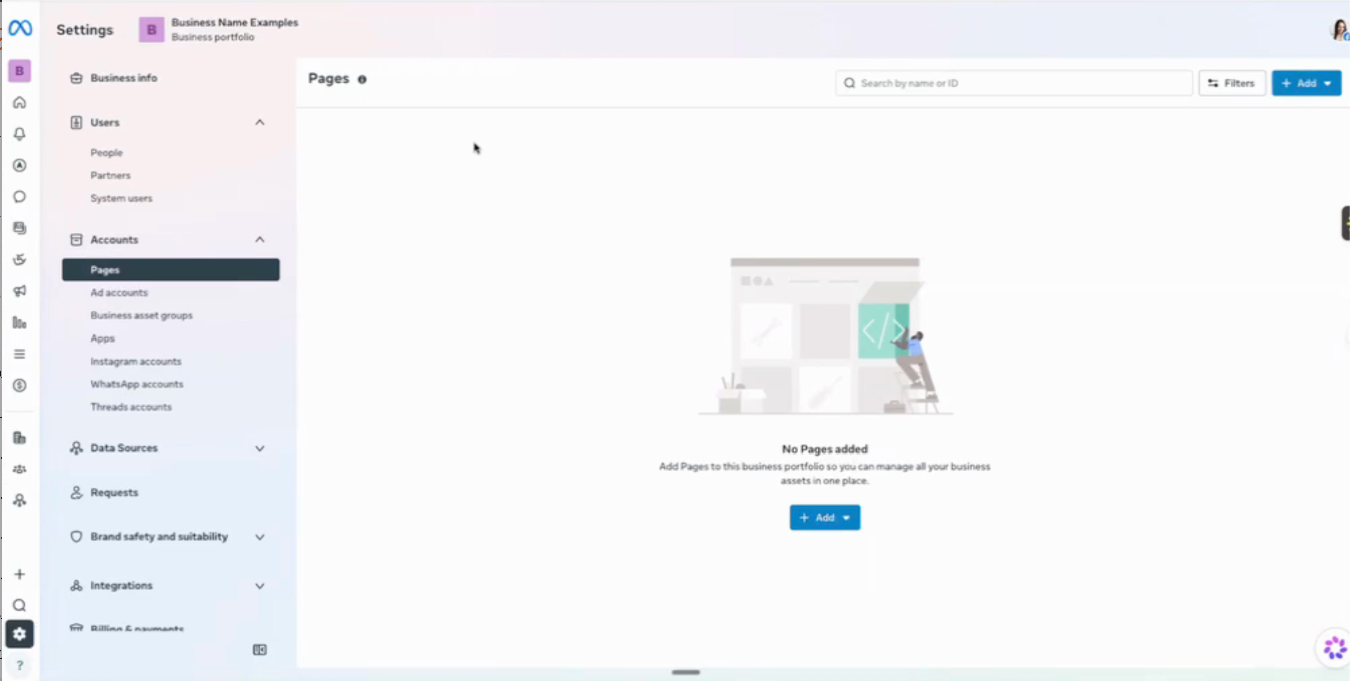Click on Pages