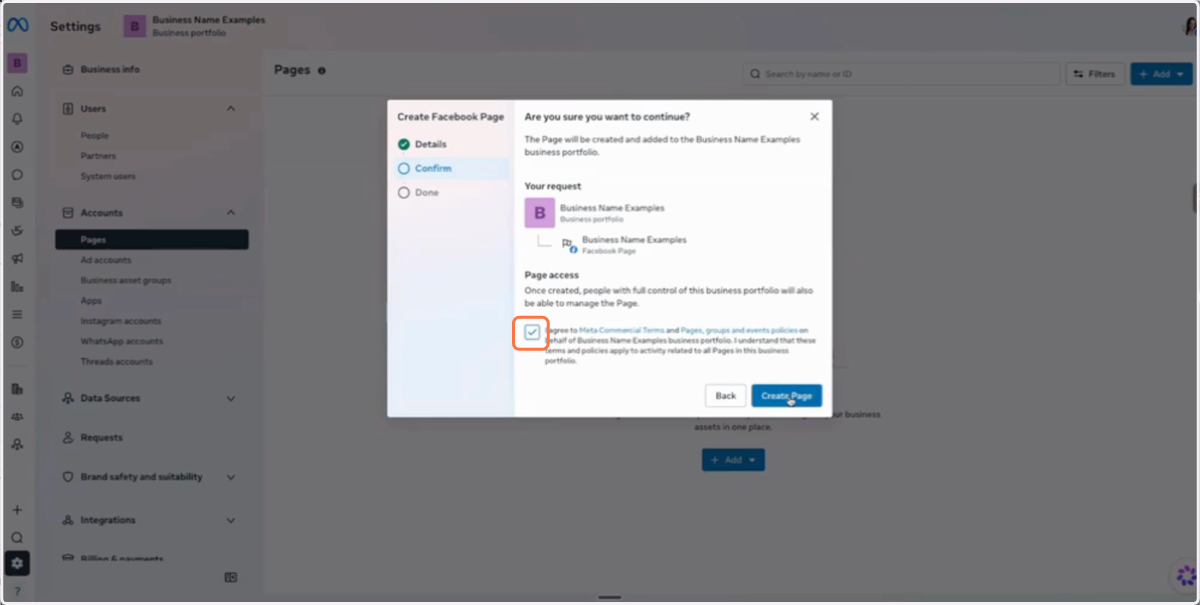 Check the checkbox