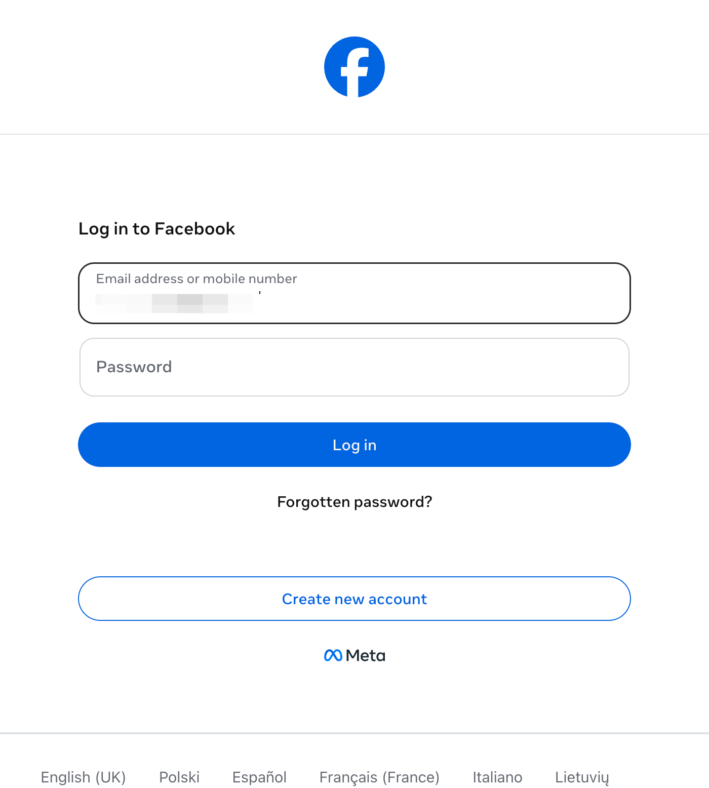 Type Email address or mobile numb…