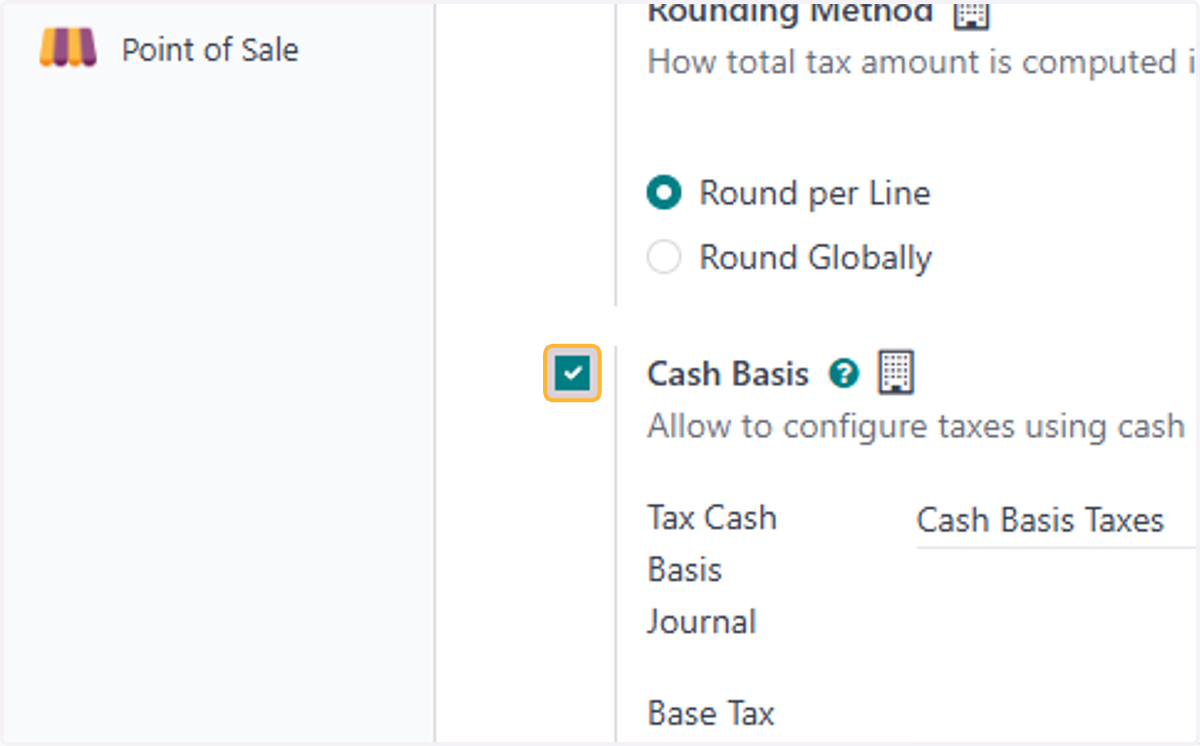 Uncheck Cash Basis