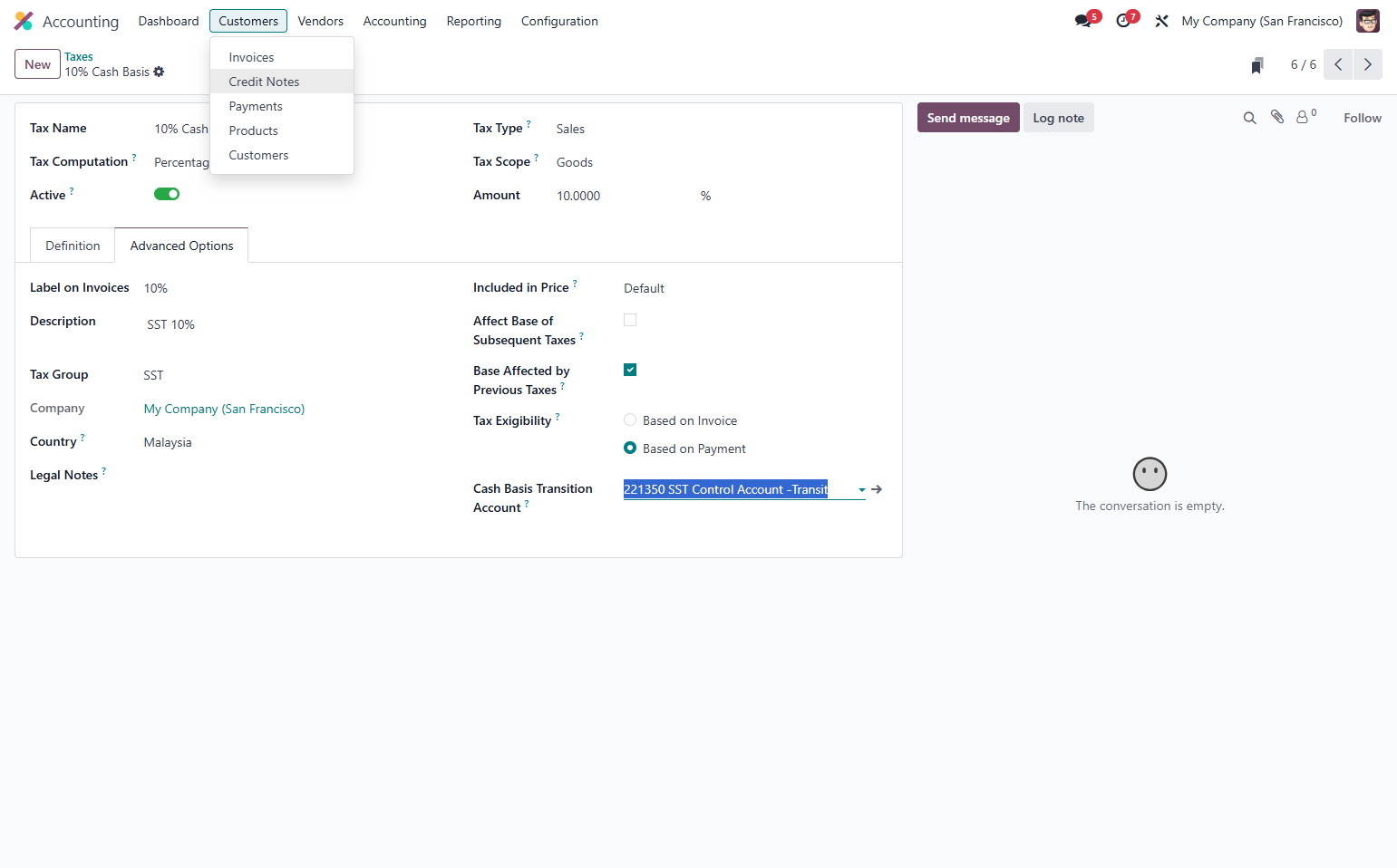 Click on Invoices