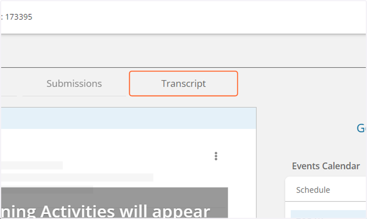 Click on Transcript