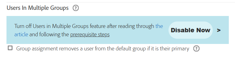 Users in Multiple Groups