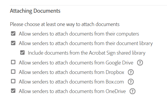 Attaching Documents