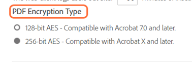 PDF Encryption Type