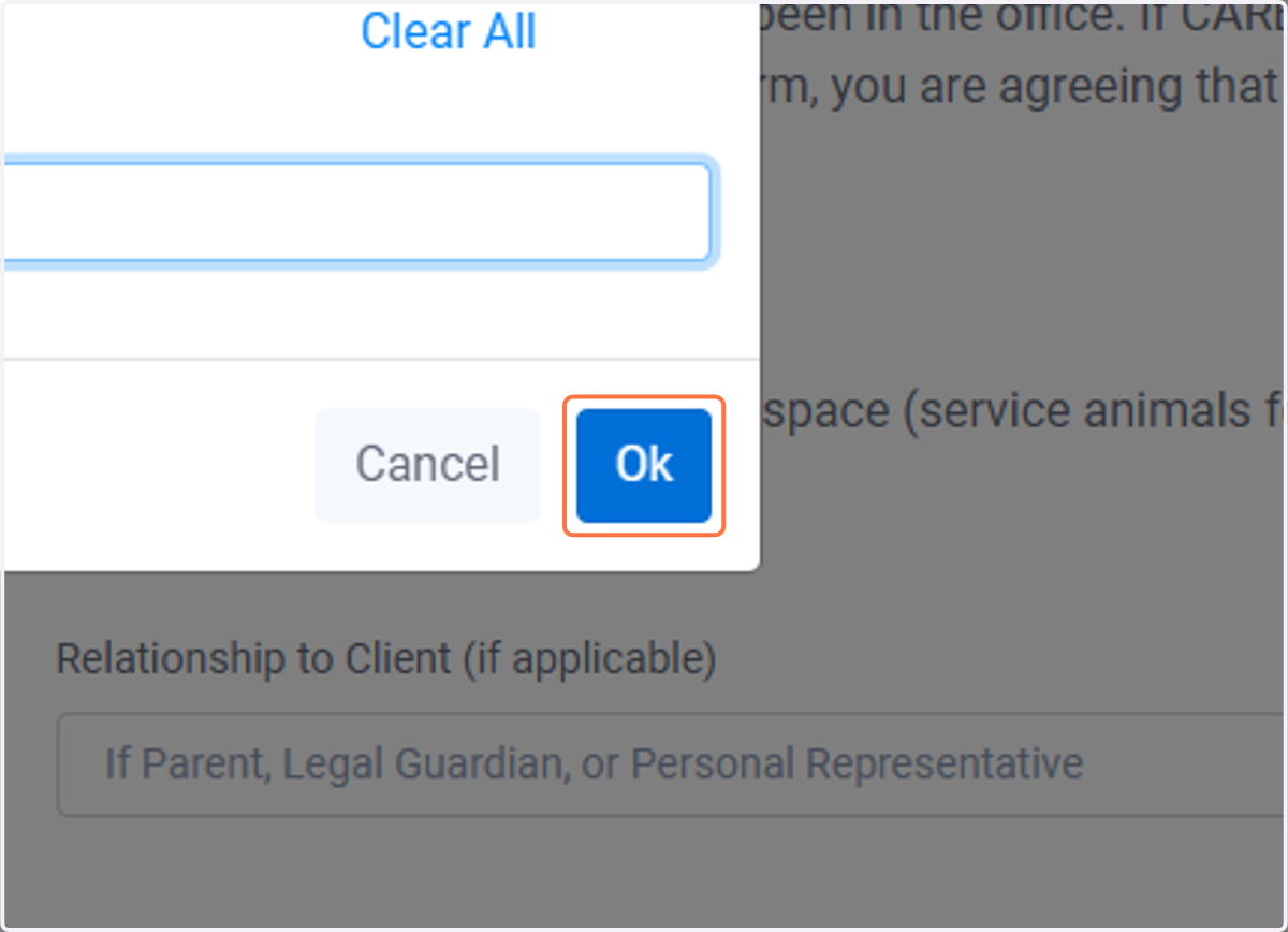 Click on Ok