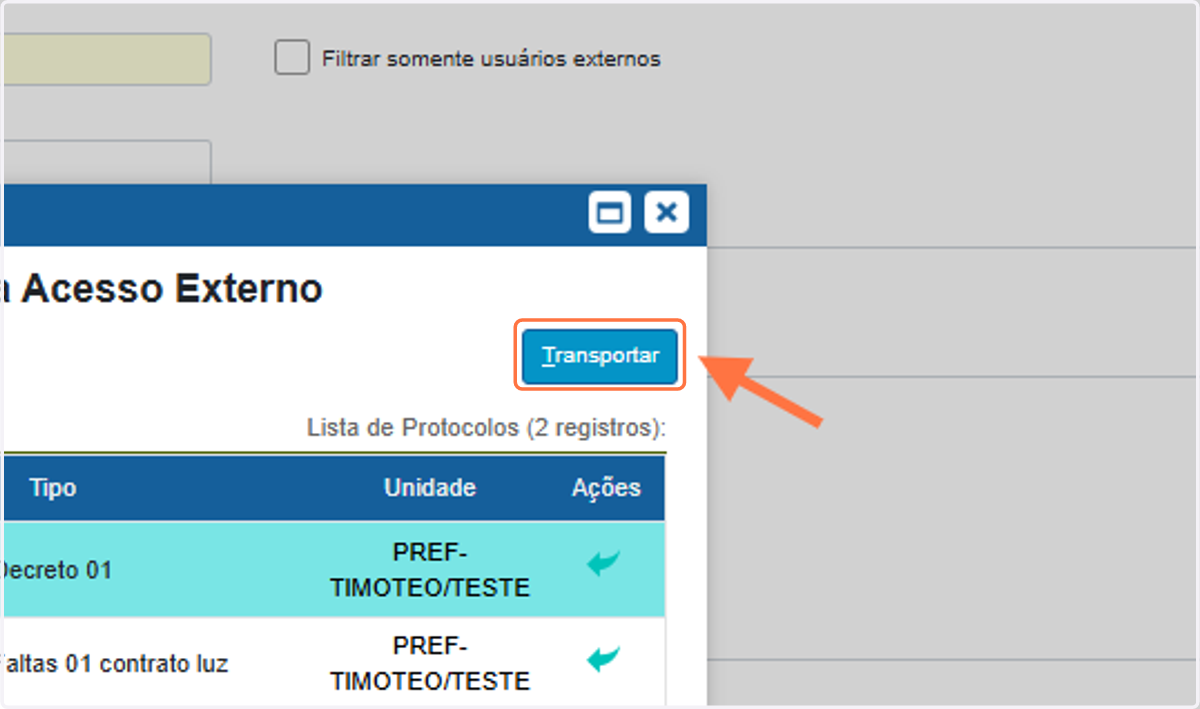 Transportar documento