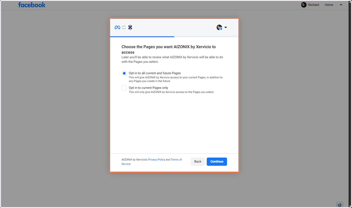 A dialogue box will appear