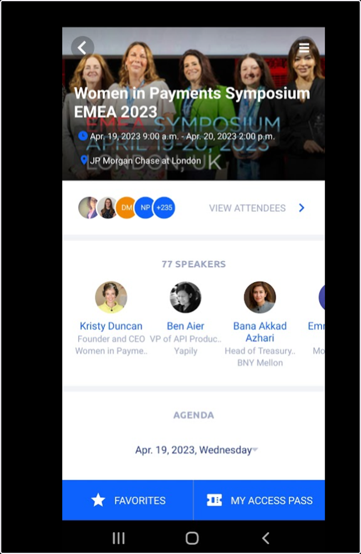 Tools within an event: