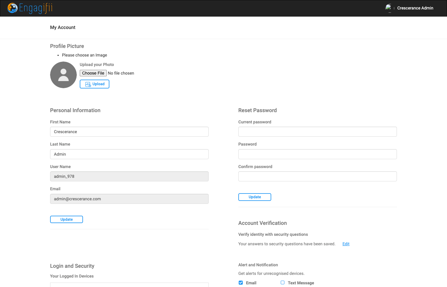 Enter your details to set up your account