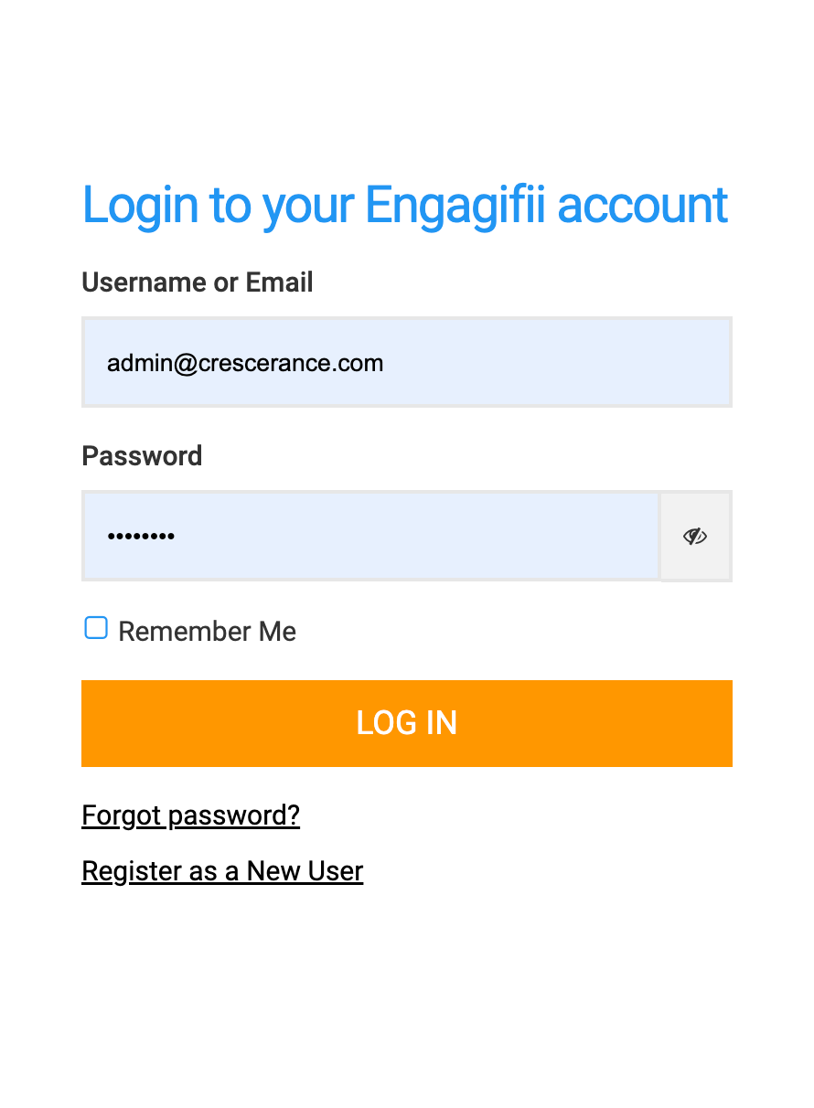 Depending on your workspace settings, determined by your account administrator, you may have the ability to create a new account from the Log In page.