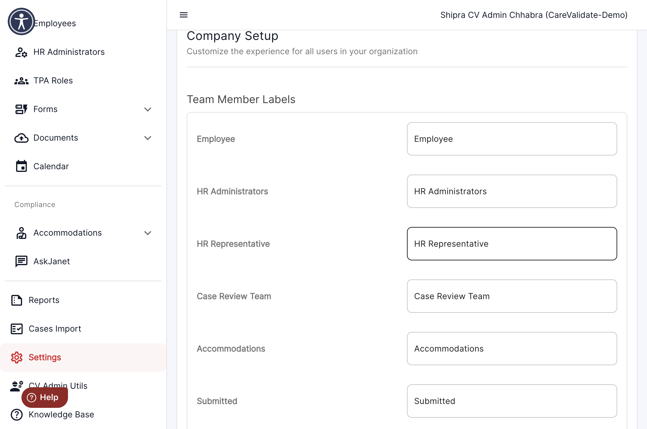 You are now able to edit the title of the HR Representative as per your organisational requirement