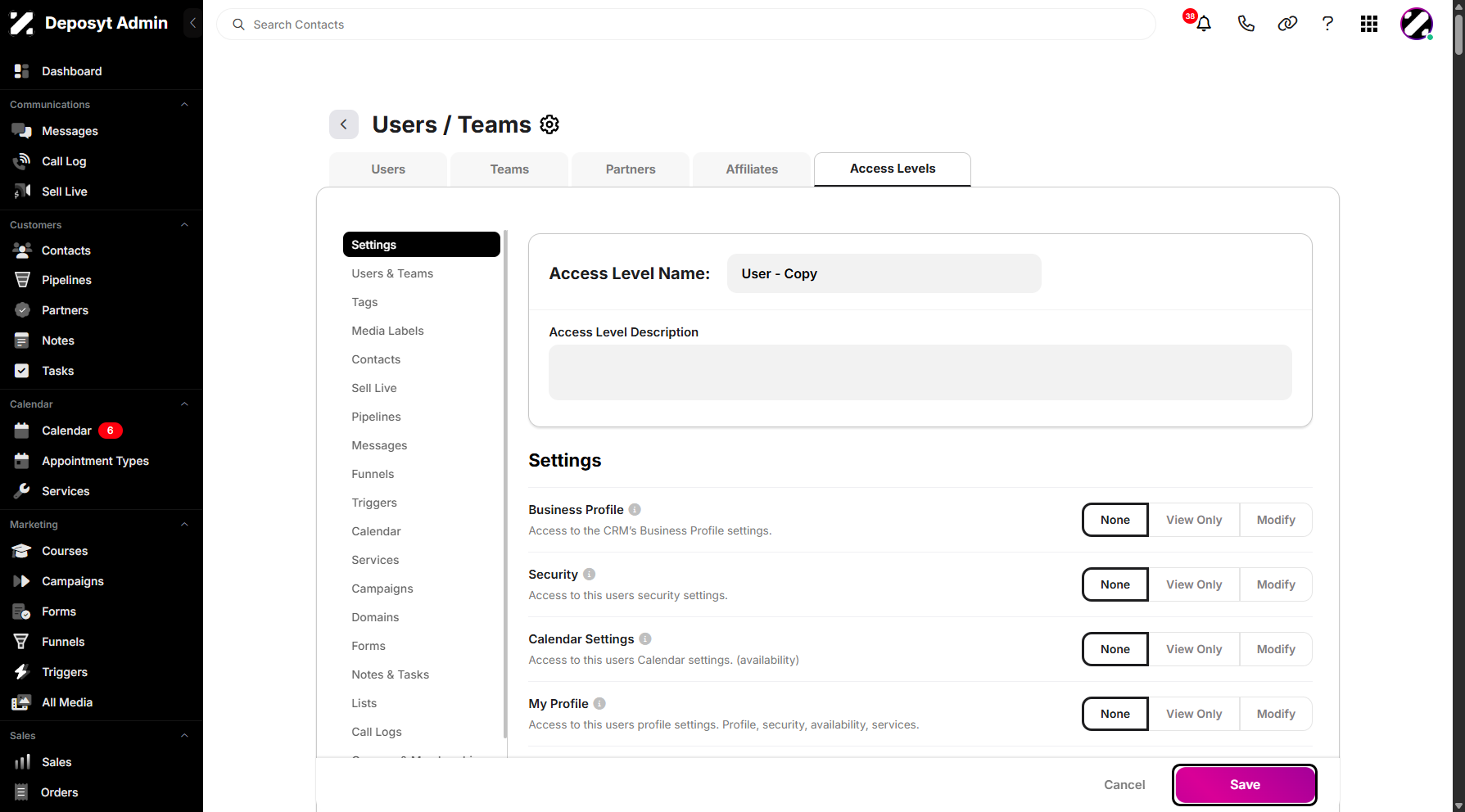 Step 9: Once al is set, click Save to apply the changes.