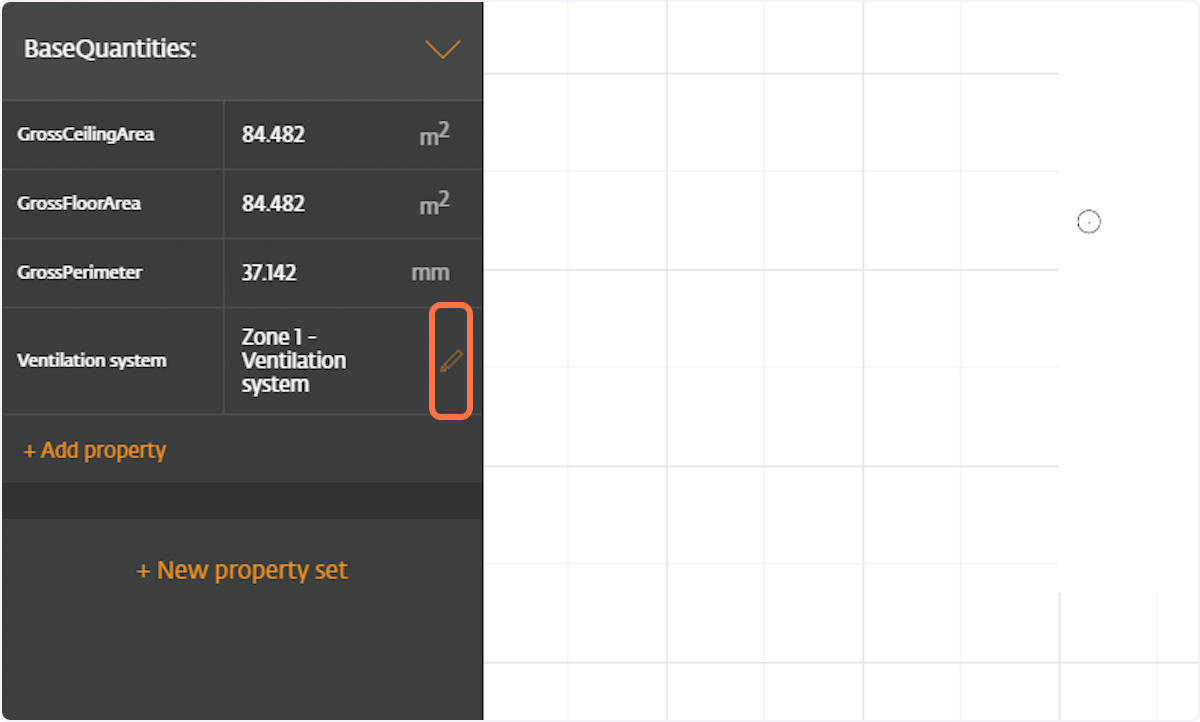 To edit the property set value Click on here