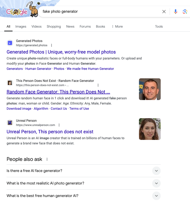 Click on Random Face Generator: This Person Does Not ...…
