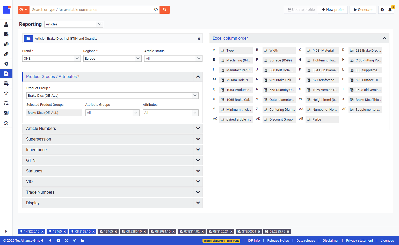 And you will see how automatically the settings are populated based on your profile
