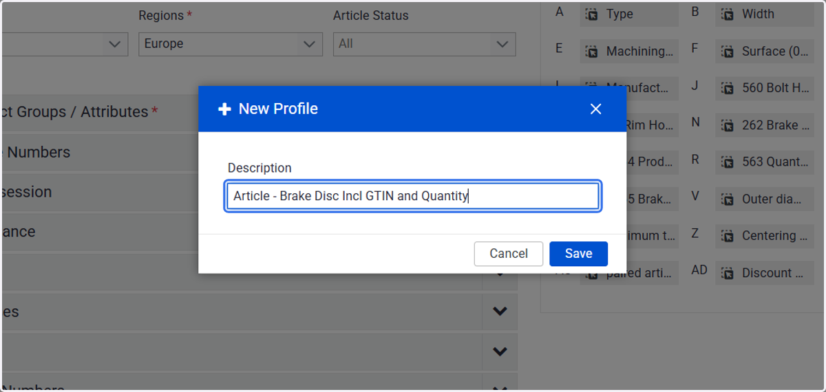 Provide a name which will help you to identify the import configuration behind the profile